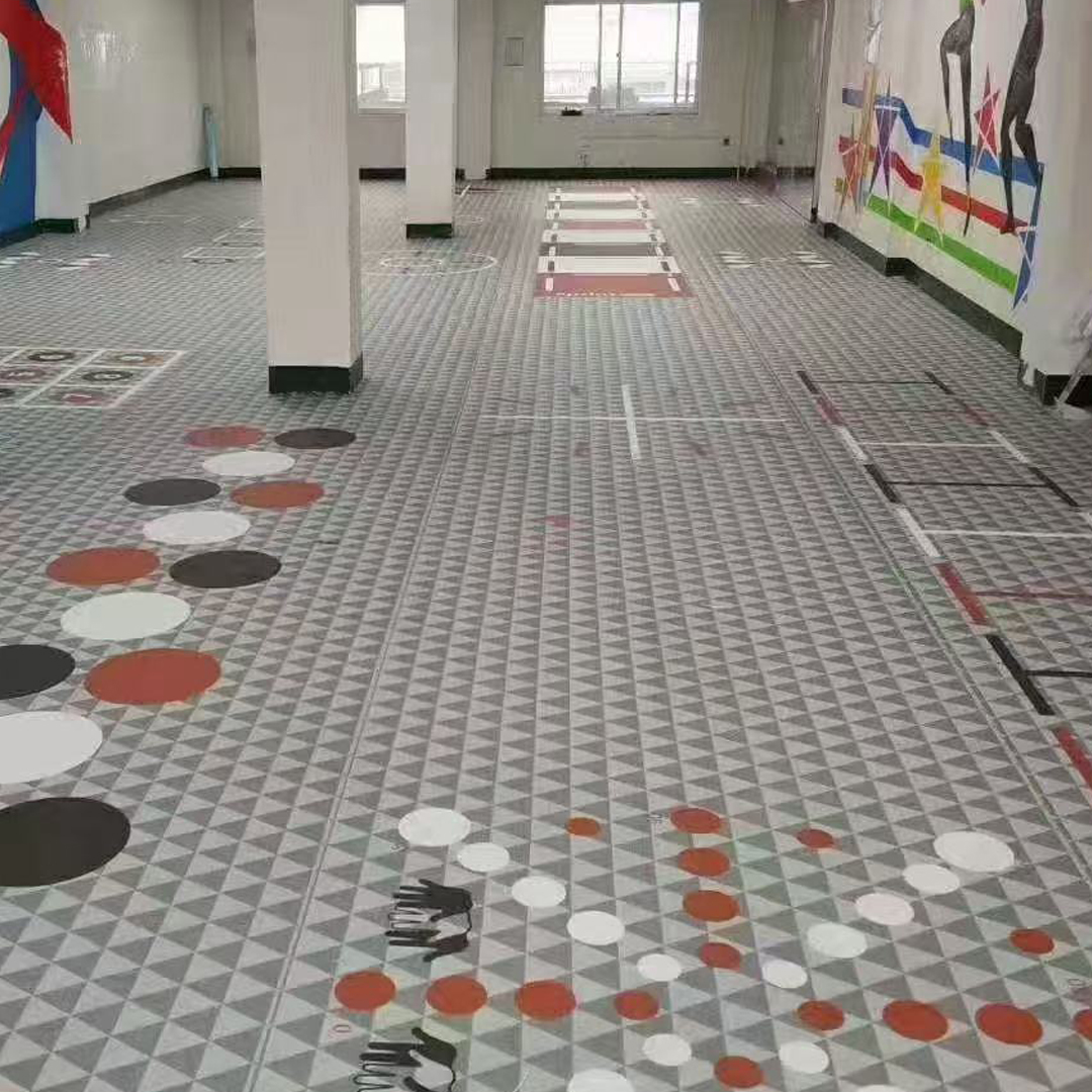 ジムのカスタムPVCフローリング