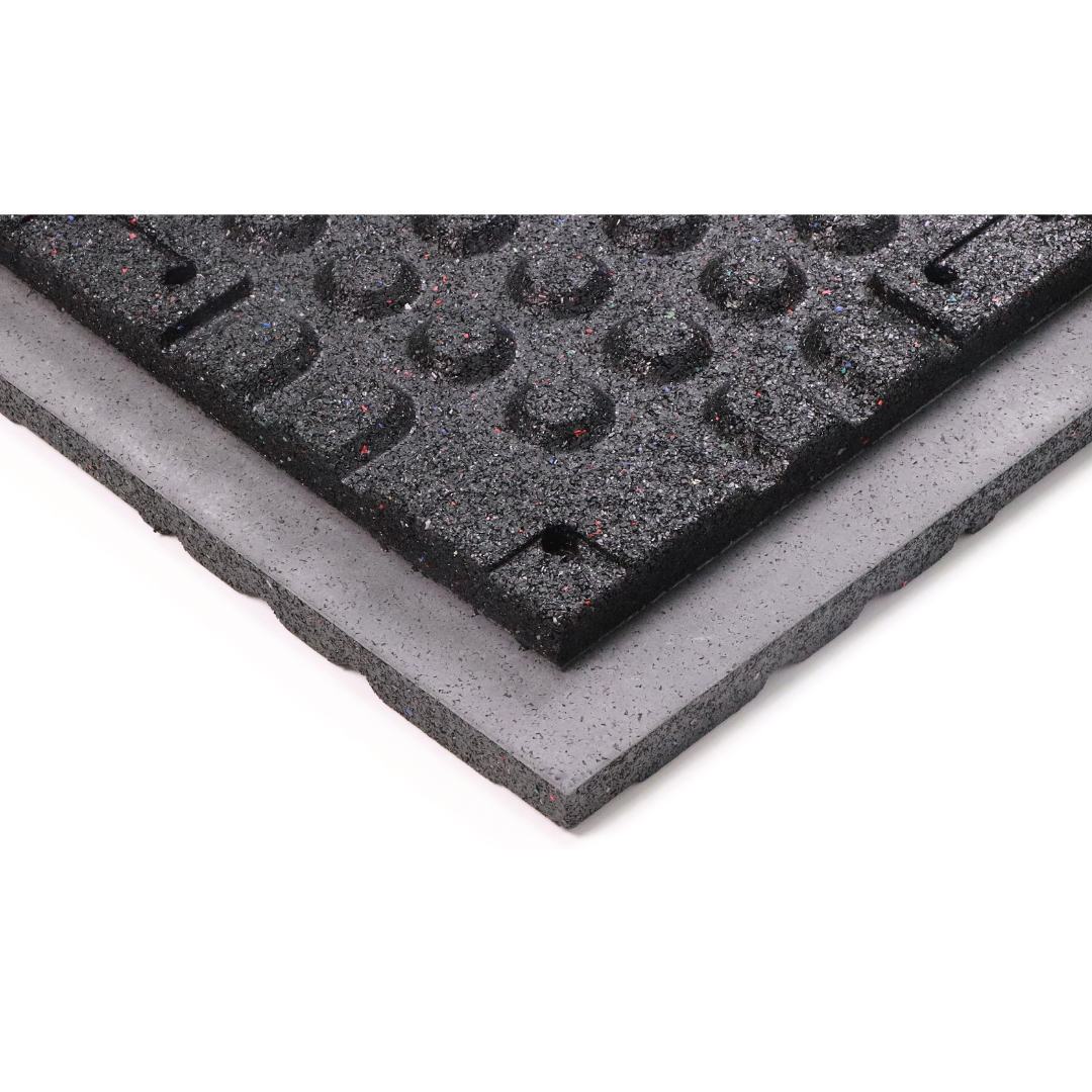 100%カラーポイント複合ゴム床タイル