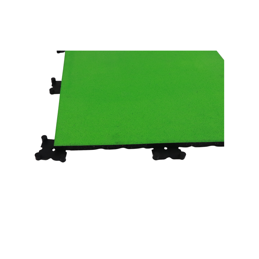 100%カラーポイント複合ゴム床タイル